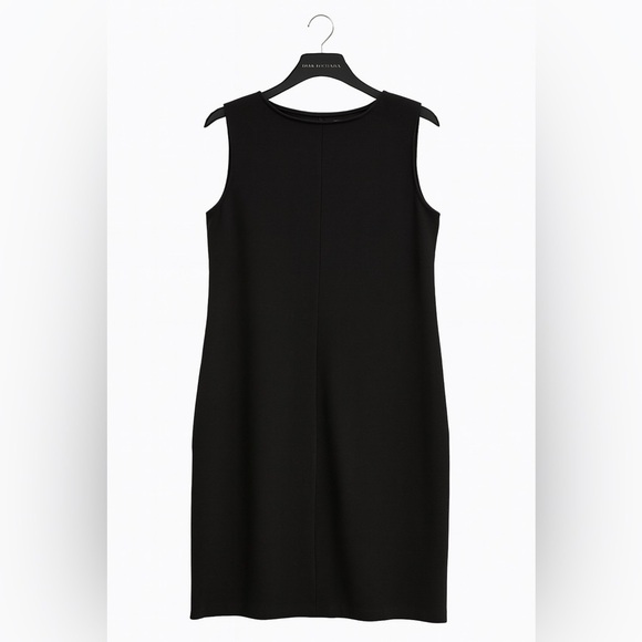 Simply Vera Wang Black Dress PL Sleeveless Sheath | Striped Front | Classic Fit - Picture 4 of 4